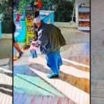 Market kirlenmesin diye &ccedil;amurlu ayakkabılarını &ccedil;ıkarıp &ccedil;oraplarıyla i&ccedil;eri girdi