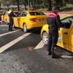 İstanbul'da jandarmadan taksicilere denetim
