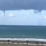 Arsuz&rsquo;da aynı anda 3 tane hortum, g&ouml;renler inanamadı! 