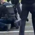 Almanya'nın Pforzheim kentinde kameralara yansıyan polis şiddeti tepki çekti