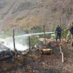 Hakkari&rsquo;de korkutan yangın! 480 bağ ot yandı   