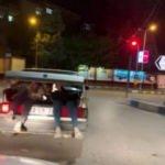 Otomobilin bagajında tehlikeli yolculuk
