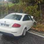 Alaplı&rsquo;da yağışlı hava kazayı beraberinde getirdi: 4 yaralı 