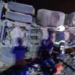 Nusaybin&rsquo;de zincirleme kaza! K&ouml;peğe &ccedil;arpan otomobile TIR &ccedil;arptı