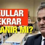 Okullar yeniden kapanacak mı? (MEB) Omicron varyantı sonrası 15 tatilin erken yapılması...