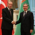 Son Dakika... Başkan Erdoğan Türkmenistan'da: İki ülke arasında imzalar atıldı