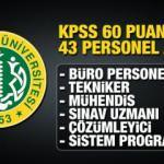 İstanbul Üniversitesi en az 60 KPSS puan personel alım ilanı! Son başvuru ne zaman?