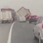 İşte lodosun tırı devirme anı 