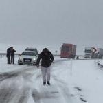 Kars'ı Iğdır ve Ardahan'a bağlayan karayolunda ulaşım durdu