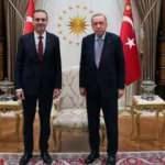 Erdoğan, İMEAK Bölgeleri Deniz Ticaret Odası Yönetim Kurulu Başkanı Kıran'ı kabul etti