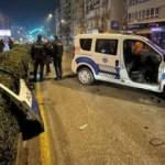 Kavga ihbarına giden iki polis otosu &ccedil;arpıştı!