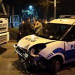 Kavga ihbarına giden polis otoları kaza yaptı: 2 yaralı