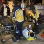 Üsküdar'da otomobil takla attı: 3 yaralı
