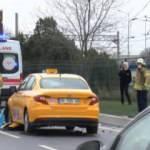 Bakırköy'de korkunç kaza! Motosikletten düşüp taksinin altına girdi