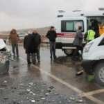 Midyat’ta trafik kazası : 9 yaralı 