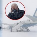 ABD'de kar fırtınası: Biden uçakta mahsur kaldı