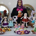 Aile bütçesine katkı için başladığı organik oyuncak üretiminde siparişlere yetişemiyor