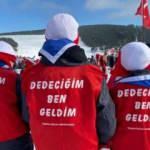 Minik izciler Erzurum'da 'Dedeciğim ben geldim' sloganıyla ilgi odağı oldu