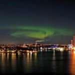 Kuzey Işıkları Stockholm'de gökyüzünü yeşile boyadı