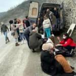 Sürücü kalp krizi geçirdi, minibüs istinat duvarına çarptı: 11 yaralı