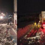 Van’da kar ve tipi nedeniyle yolda kalan vatandaşlar kurtarıldı