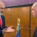 Arnavutluk Başbakanı Edi Rama'dan Cumhurbaşkanı Erdoğan'a anlamlı hediye