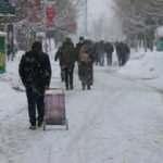Bolu kent merkezinde kar yağışı etkili oluyor