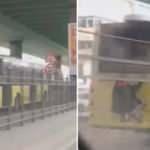 İETT'de '&ouml;r&uuml;mcek adam' yolculuğu kamerada