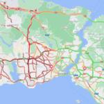 İstanbul'da trafik yoğunluk haritasında ilk kez böylesi görüldü