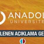 AÖF'ten kritik bütünleme ve üç ders sınav kararı! Anadolu Üniversitesi tarih açıkladı!