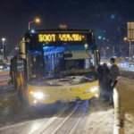 Kar çilesine İETT çilesi de eklendi: 22 saatte 69 otobüs yolda kaldı