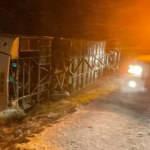 Afyonkarahisar&rsquo;da kaza! Yolcu otob&uuml;s&uuml; devrildi: 8 kişi yaralandı   