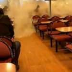 Almanya'da fırtına: Dev dalga vapurun camına &ccedil;arptı