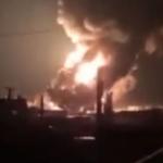 Rusya petrol deposunu vurdu: Dehşet verici görüntüler!