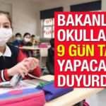 MEB 9 günlük tatil tarihlerini açıkladı! İlkokul, ortaokul ve lise öğrencileri yüz yüze eğitime...