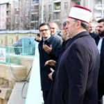 Ali Erbaş'tan Kosova'da yapımı devam eden Priştine Merkez Camisi inşaat alanına ziyaret