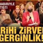 Tarihi zirvede gerginlik! CNN muhabiriyle tartıştı