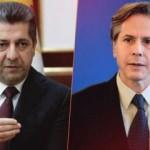 IKBY Başbakanı Barzani ile Blinken, Erbil'e atılan füzeyi görüştü