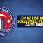 Onsekiz Mart Üniversitesi en az lise mezunu personel arıyor! Başvurular ne zaman bitiyor?