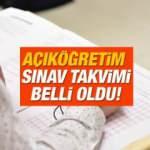 Açıköğretim 2022 sınav takvimi! ATA AÖF, AUZEF ve AÜ AÖF sınavları ne zaman?