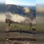 Malatya'da deprem anında korkutan görüntü