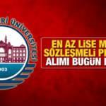 Sağlık Bilimleri Üniversitesi en az lise mezunu personel alımı bitiyor! Başvuru için bugün son...