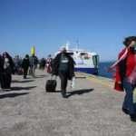 Midilli Adası'ndan Ayvalık'a 25 ay sonra ilk turist kafilesi geldi