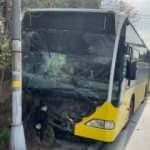 Beykoz'da kontrolden çıkan İETT otobüsü kaldırıma çıktı: 6 yaralı