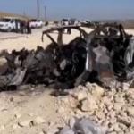 PKK'lı ter&ouml;ristleri taşıyan araca SİHA'dan tam isabet