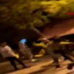 Plakasız motosikletin evrakını isteyen polislere saldırı