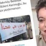 Arap&ccedil;a zannedip eleştirdiği afiş S&uuml;ryanice &ccedil;ıkınca... Mine Kırıkkanat: &Ouml;z&uuml;r dilerim