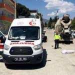 Beton mikserinin çarptığı kadın öldü