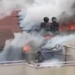 3 katlı binada korkutan yangın