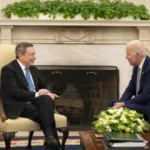 Biden, İtalya Başbakanı Draghi ile Beyaz Saray'da g&ouml;r&uuml;şt&uuml;